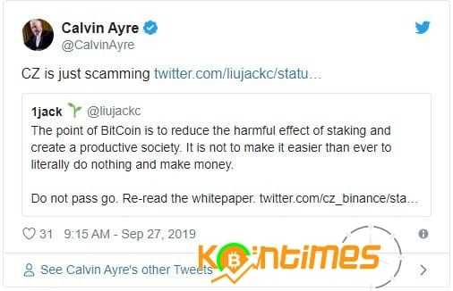 Milyarder Calvin Ayre Binance CEO'su Changpeng Zhao'ya : "Dolandırıcı"